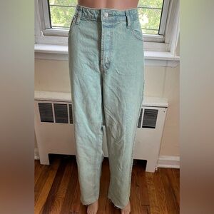 Wild Fable Light Green High-Rise Jeans
